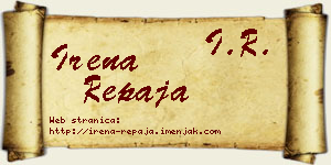 Irena Repaja vizit kartica
